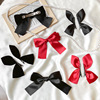 Black red hair accessory with bow, hairgrip, hairpins, internet celebrity, 2022 collection