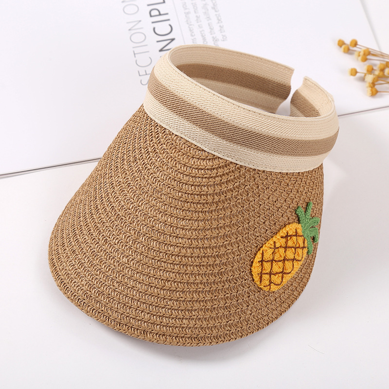 Children Unisex Cute Simple Style Fruit Straw Hat display picture 7