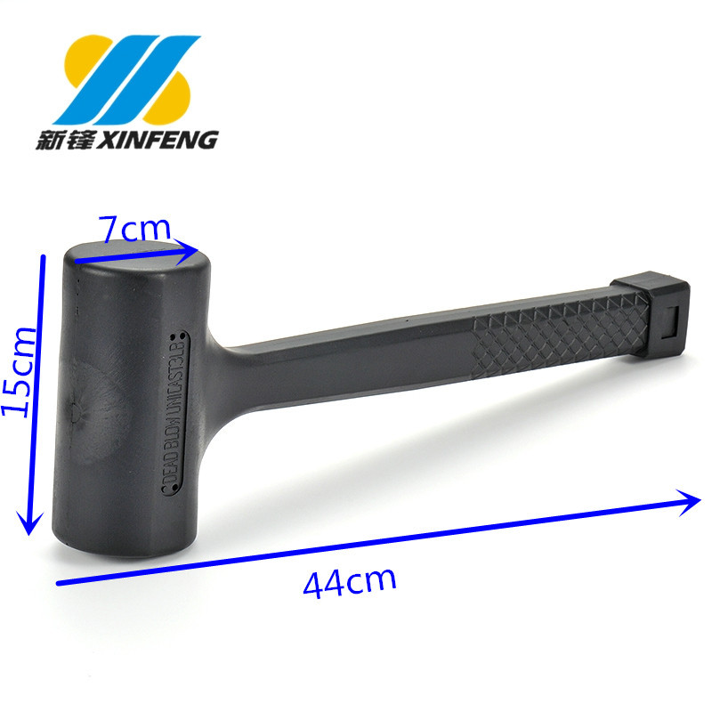 厂家供应5LB黑色无弹力锤PVC锤橡胶锤可定牌