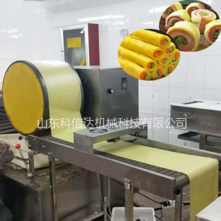 科信达方形虎皮纹蛋皮机推荐滚筒式毛巾卷机器黄金肉卷蛋皮机