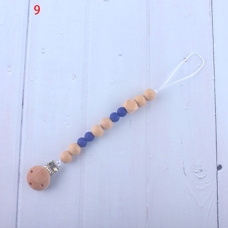 Nueva fábrica directa bebé Beech juguete mordedor bebé chupete de silicona pezón anti-gota cadena materna y infantil suministros