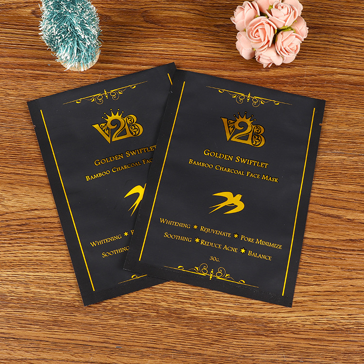 热销铝箔面膜包装袋 三边封袋印花 创意通用化妆品铝箔袋