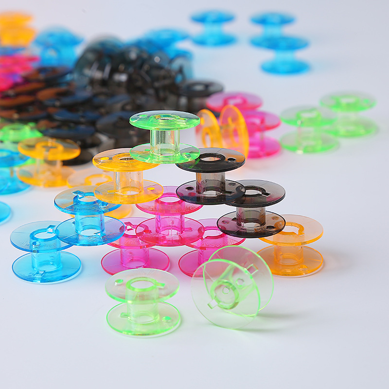 2518P通用塑料梭芯彩色 五色彩色梭心多功能 缝纫机配件塑料线轴