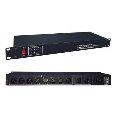 8 DMX512 signal amplifier stage lighting signal distributor Photoelectricity quarantine Moving head lamp etc