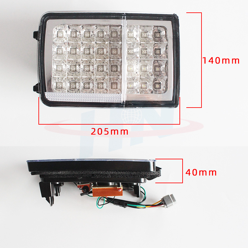 Luz trasera japonesa aplicable 50 Bell lado trasero reflector de luz lateral japonesa