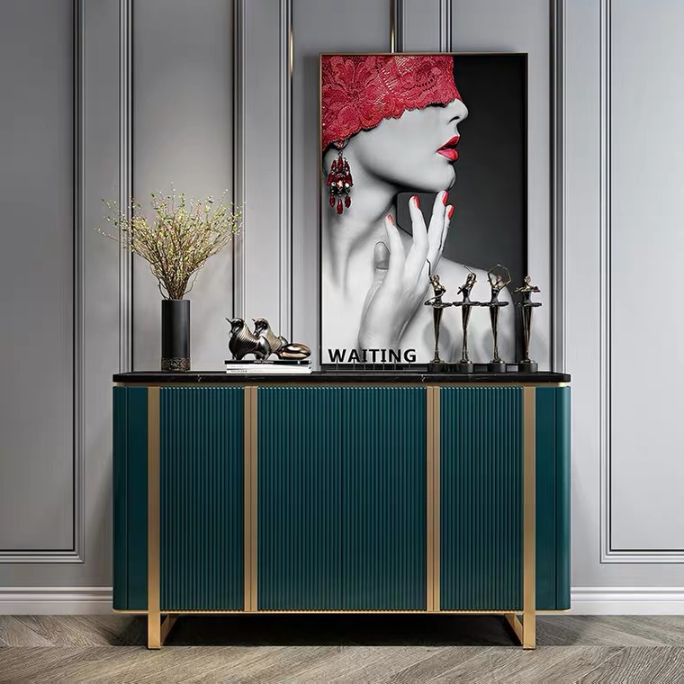 轻奢玄关柜两门柜四门柜不锈钢装饰柜斗柜后现代法式意式柜|ms