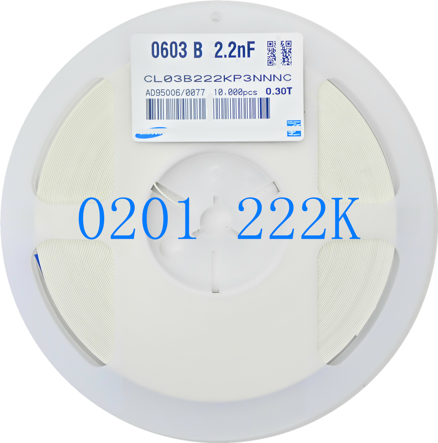 贴片电容 0201 222K 10/16/25/50V X7R陶瓷MLCC电容 2200pF=2.2nF