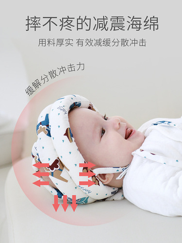 Baby baby anti-fall hat toddler hat toddler anti-collision hat walking safety protective hat children anti-fall protective headrest hat