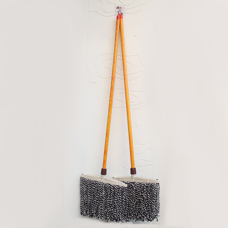 Factory Direct Sales Cotton Yarn Mop Wooden Pole Mop Cotton Thread Household Old Property Water Absorption Standard Plastic Head Floor Mop Factory Direct Sales Cotton Yarn Mop Wooden Pole Mop Cotton Thread Household Old Property Water Absorption Standard Plastic Head Floor Mop