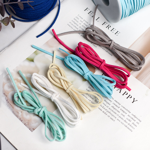 Leather rope flower shop supplies materials flower bouquets decorative velvet belt wrapped flower tying rope floral packaging materials simulated leather rope
