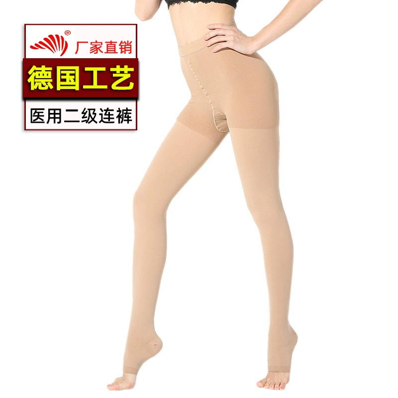 Medical compression pantyhose women, class II, covered or open toe, pants and jumpsuit options