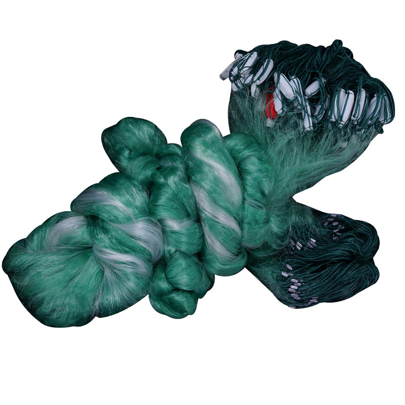 Yuxin fishing gear three-layer fishing net sticky net fishing net green silk reservoir sink net floating net fishing net wire mesh fishing net sticky net