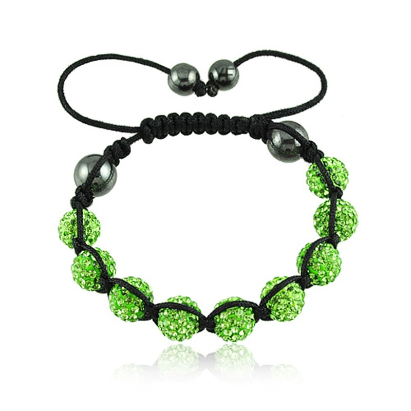 Ceramics handmade, woven bracelet, accessory, European style, diamond encrusted