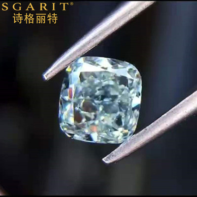 批发时尚新品天然彩钻定制钻石戒指 VS0.75ct雷迪恩天然蓝钻裸钻