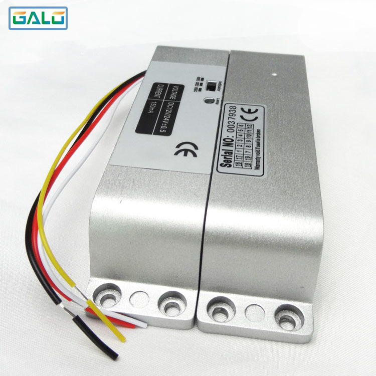 明装电插锁 木门铁门电子锁门禁系统12V/24V电控锁门禁锁