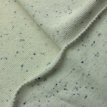 彩點紗毛圈布滌棉TC6535色織彩點黑點紗毛巾布衛衣法國法式毛圈布