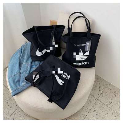 2020夏季新款女士包袋帆布托特包單肩包單肩斜購物袋包大容量包包