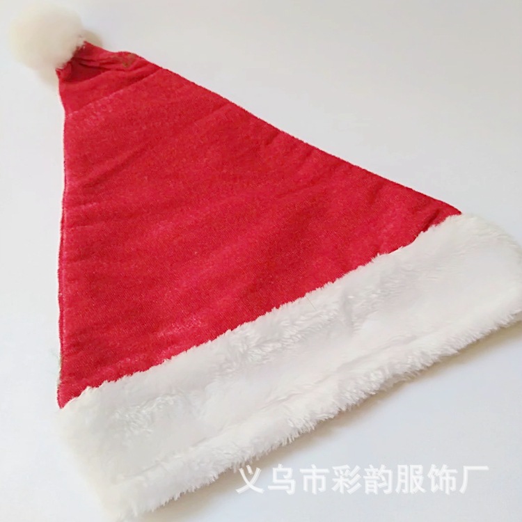Fabricantes para sombreros de Navidad de peluche, Santa Claus, niños, adultos, sombreros de Navidad de terciopelo