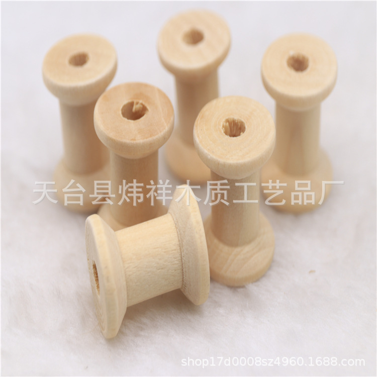 原木旧木制复古怀旧老线轴 手工DIY 绕线线轴 直径22*29MM