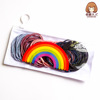 High -elastic rubber band hair Tie hair ring good quality zipper bag bags for hair ropes, multiple multi -color Korean head rope hot models