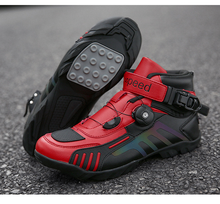 Men's Work Boots Leather Bohemian Low Heel Pointed Toe Square Toe Slip-On Buckle Outdoor Formal Events Boots Shoes_voghion.com