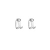 Universal earrings, Japanese and Korean, simple and elegant design, internet celebrity