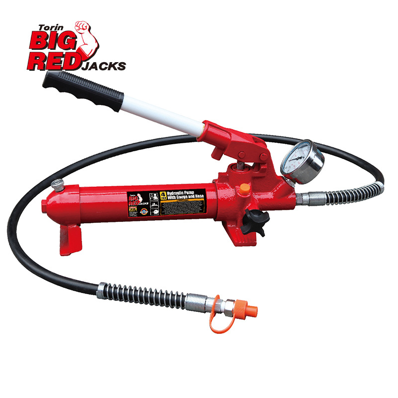通润BIGRED分离式千斤顶手动油泵4T10T液压手动泵（带压力表）