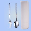 Handheld Japanese set stainless steel, fork, spoon, chopsticks for elementary school students, 3 piece set, Birthday gift, wholesale