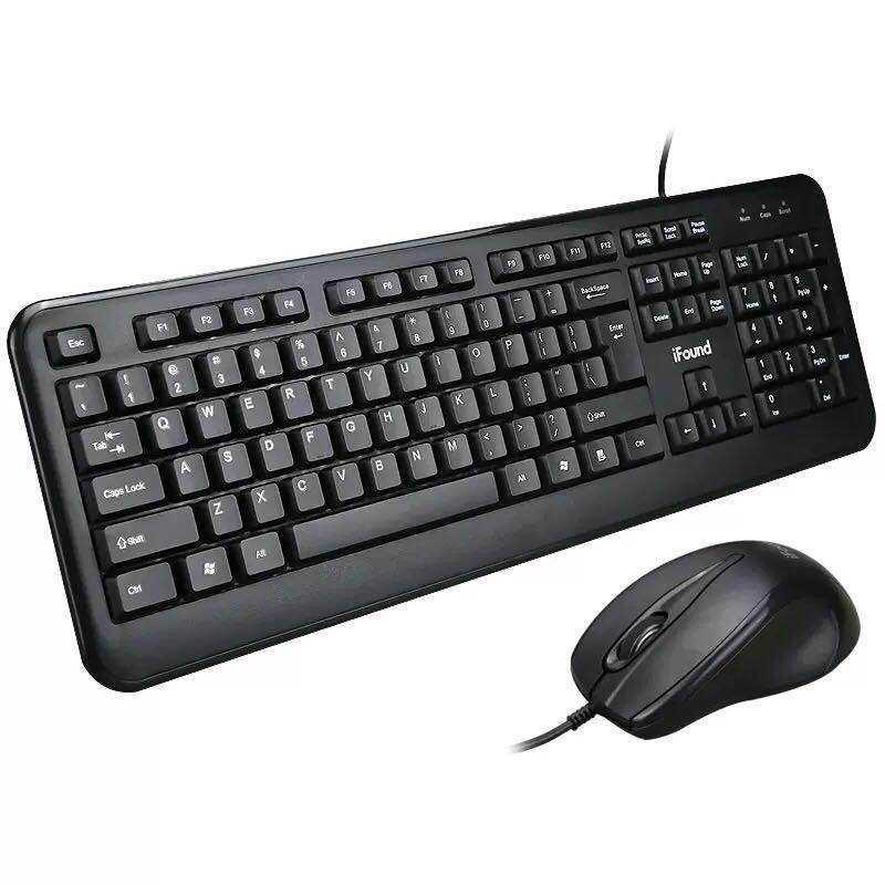 适用方正F8108键鼠套装电脑商务办公游戏家用有线USB键盘鼠标套件