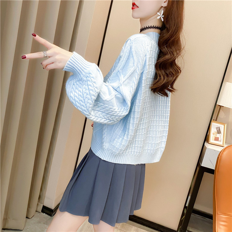 women s solid color loose knitted cardigan nihaostyles clothing wholesale NSBY76912