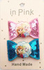 Nail sequins with bow, shiny fresh hair accessory for princess, cleaner, acrylic resin with accessories, new collection