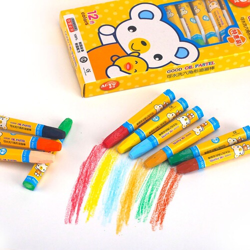 Aiyou harmless washable oil pastels, young children's paintbrushes, crayon sets, graffiti oil paintbrushes, and painting sticks