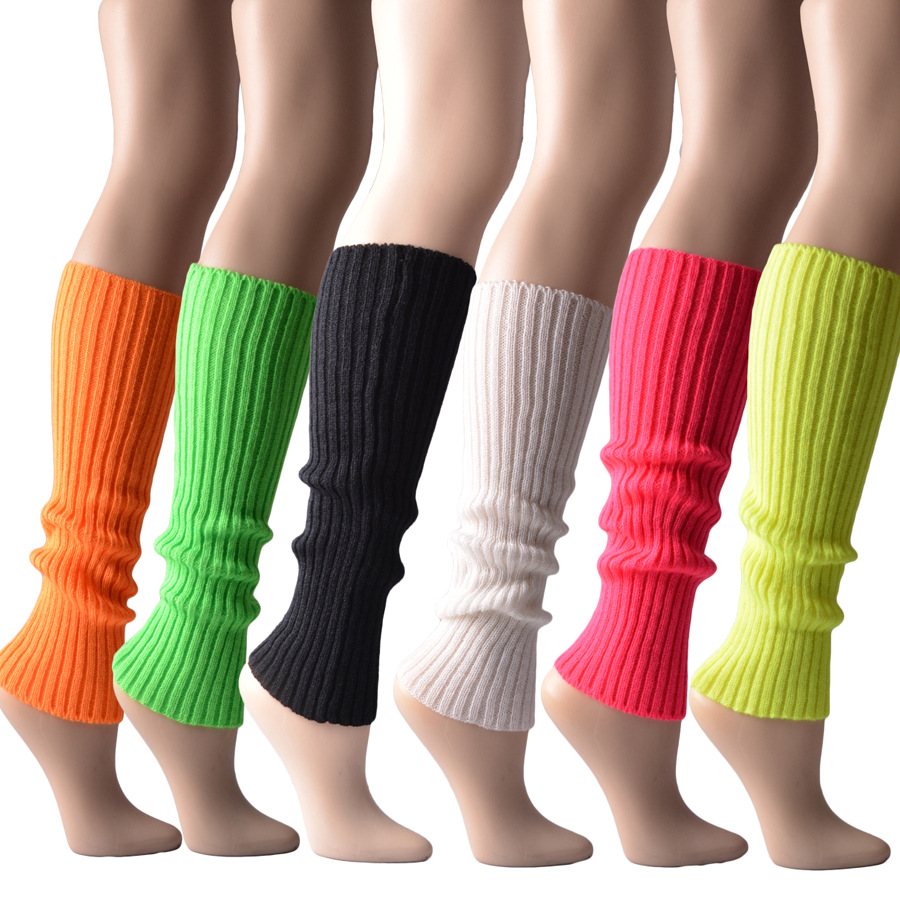 Women's Fashion Stripe Solid Color Acrylic Jacquard Over The Knee Socks display picture 2