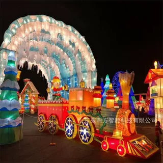 2021春节元宵元旦花灯会展览传统花灯牛年新款led彩灯厂家直销