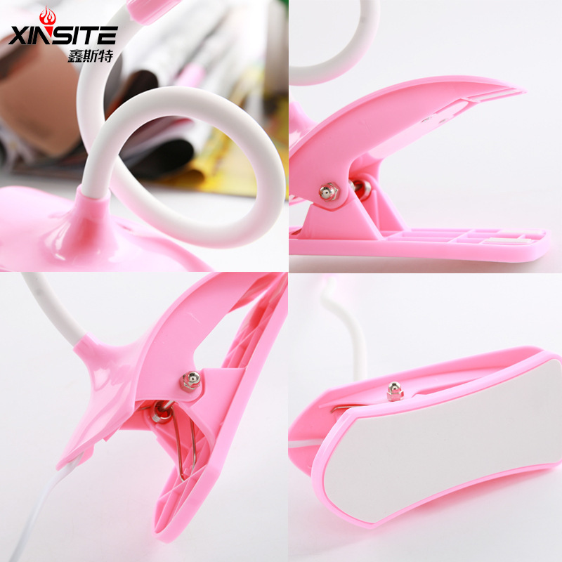 Nuevo creativo LED lámpara de escritorio táctil clip lámpara de escritorio dormitorio simple ojo protección aprendizaje lámpara regalo al por mayor