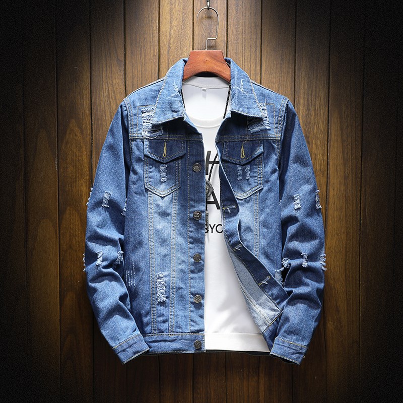 Mens Denim Jacket Men Jeans Jackets Oute...