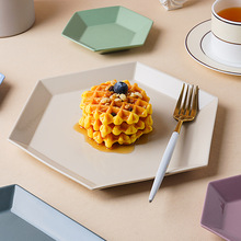 創意陶瓷幾何拼盤家用亞馬外貿遜純色盤牛排盤甜品盤酒店餐廳擺台