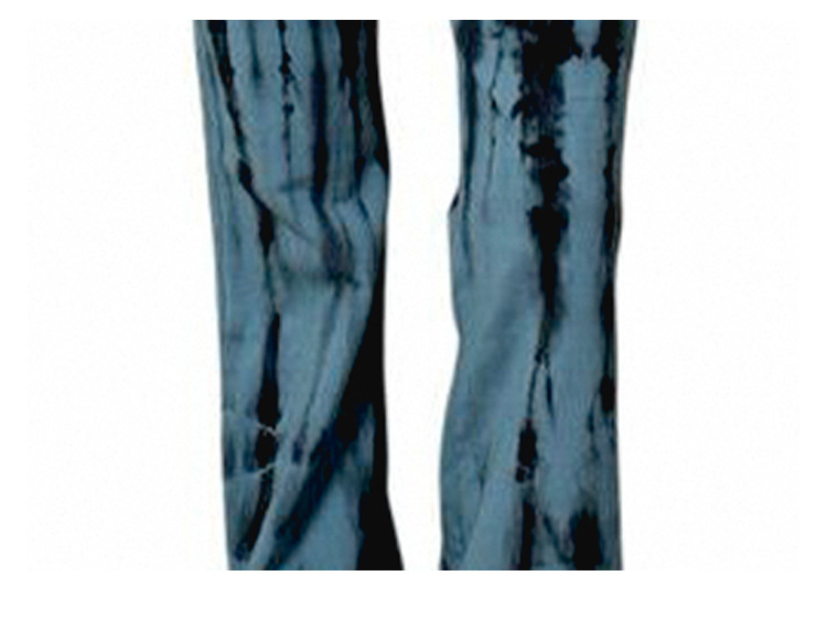 pantalones rectos con efecto tie-dye NSXS35938