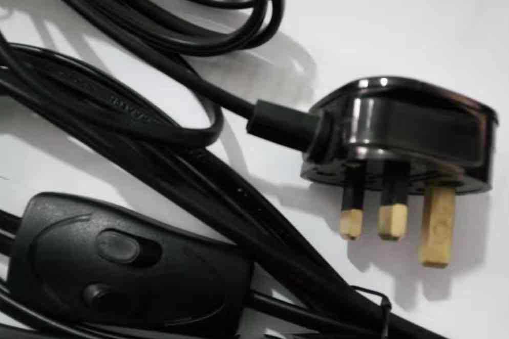 欧规电源线欧标插头台灯线带308双翘板开关线電源線