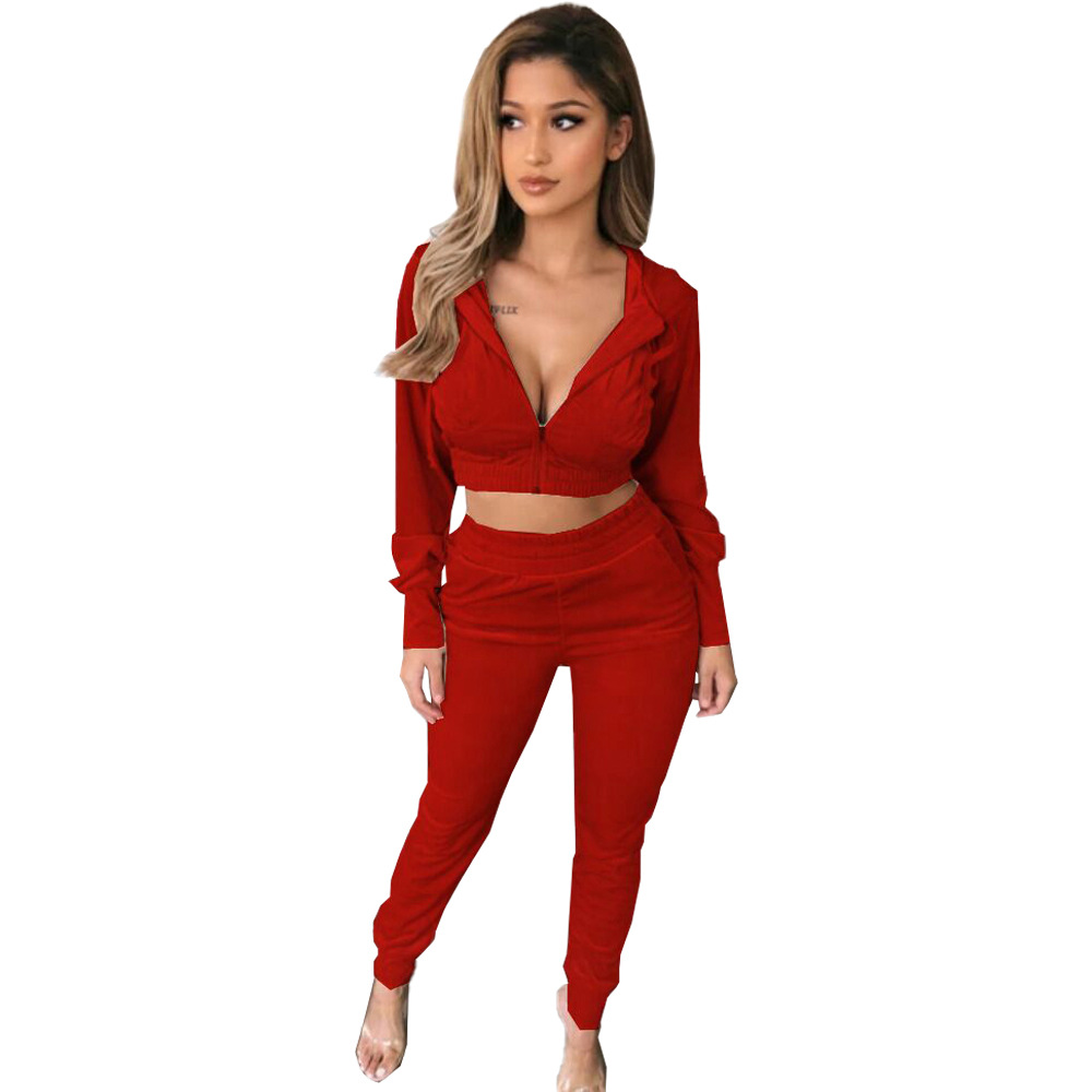  velvet casual two-piece set NSFNN60180