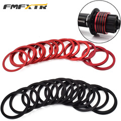 Flywheel gasket bicycle bicycle mountain bike BB center shaft flywheel gasket hub base gasket CNC aluminum alloy