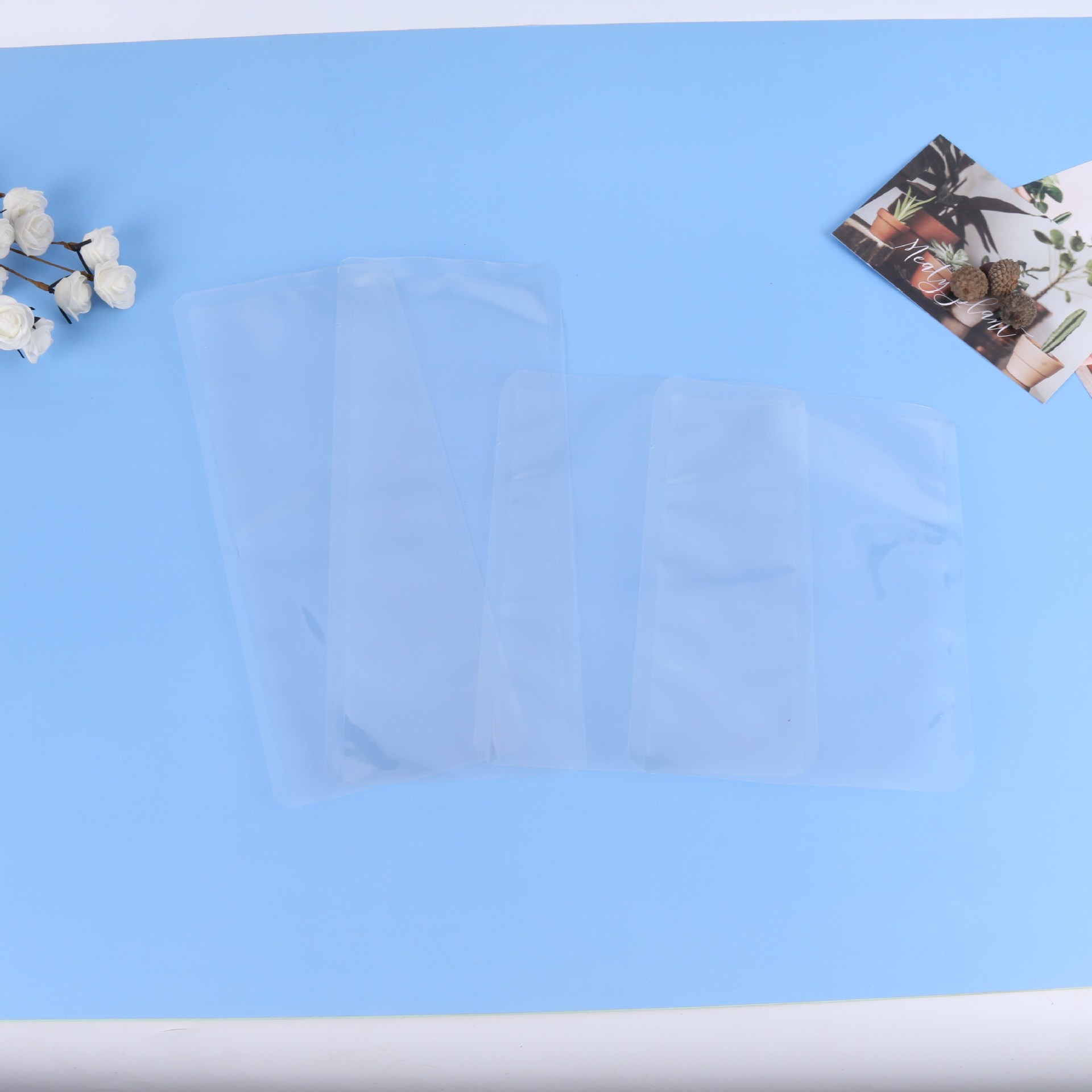 厂家定 制食品真空包装密封复合袋 零食包装三边封袋透明抽真空袋