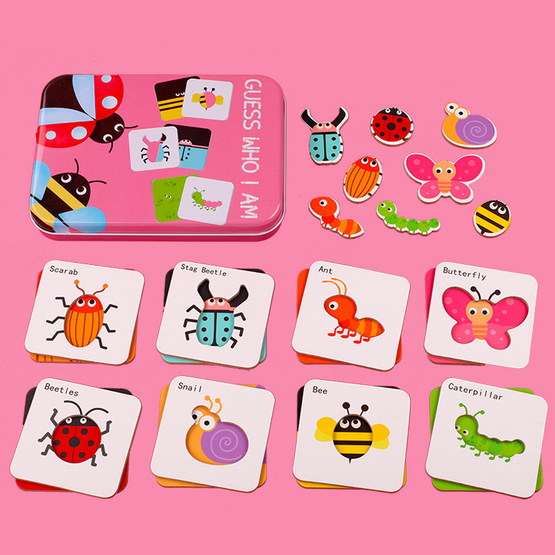 Pequeño pájaro migratorio adivinar quién soy divertido rompecabezas a juego 0,27 niños educación temprana cognitiva tráfico animal juguete a juego