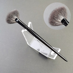 Fine Light Peak Fan Shaped Highlight Brush Wool Animal Hair Loose Powder Brush Face Brightening Multi-Function Excess Powder Makeup Brush