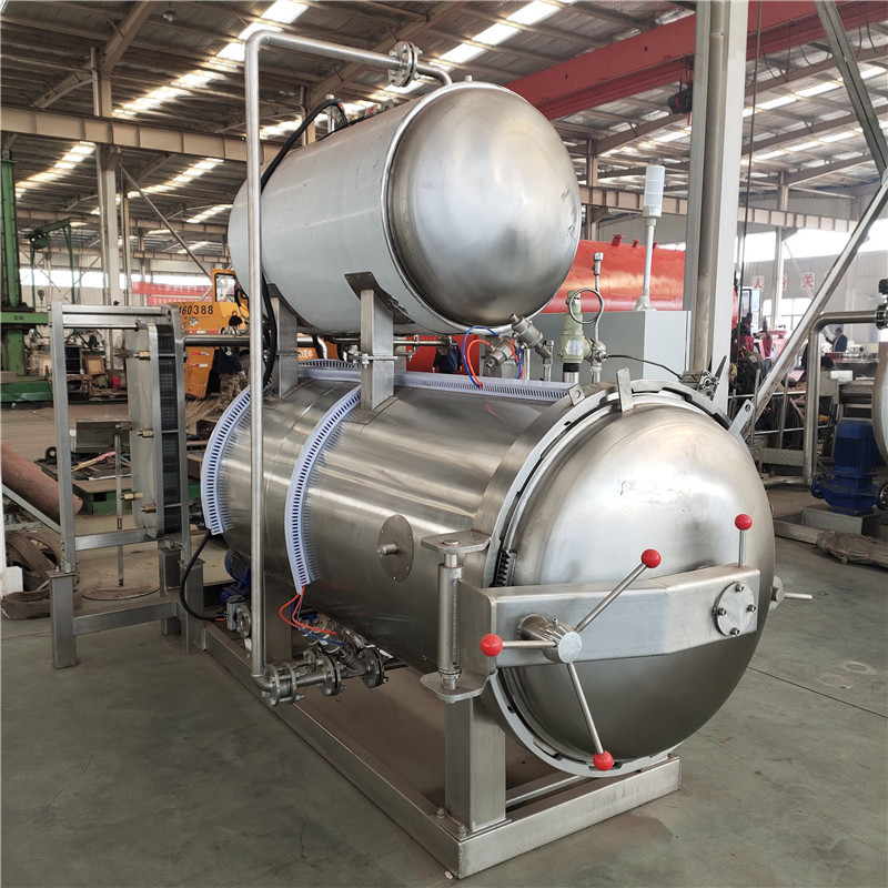 全自动豆瓣酱杀菌设备 蒸汽加热豆干杀菌锅 真空袋装食品杀菌釜