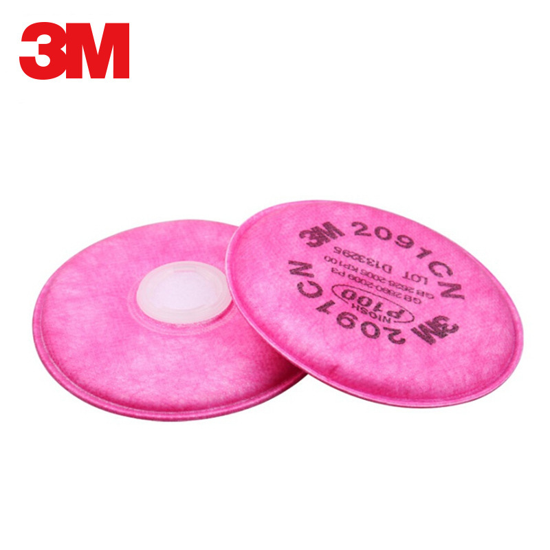 3M2091 filtro de algodón 6200 máscara de gas filtro de algodón KP100 partículas a prueba de polvo anti-soldadura humo 100 unids/caja