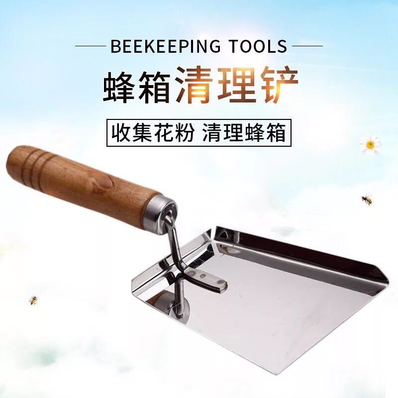 清理铲 蜂箱直角铲 花粉铲 蜜蜂杂物铲 蜂箱不锈钢清理铲