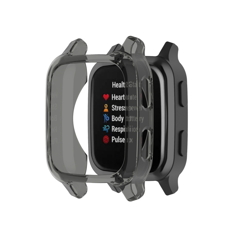 Suitable for Garmin Venu SQ Half-pack Cut Out Watch Case TPU Soft Glue Venu SQ Electroplated All-inclusive Watch Protective Case