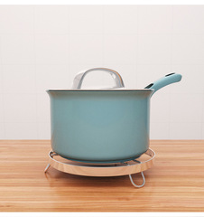 304不鏽鋼蒸墊鍋內蒸架廚房蒸格架支架台面隔熱墊防燙墊子鍋架