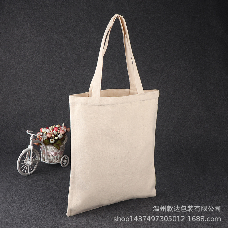 定空白环保购物帆布袋 单肩全棉手提帆布包通用包装礼品袋做